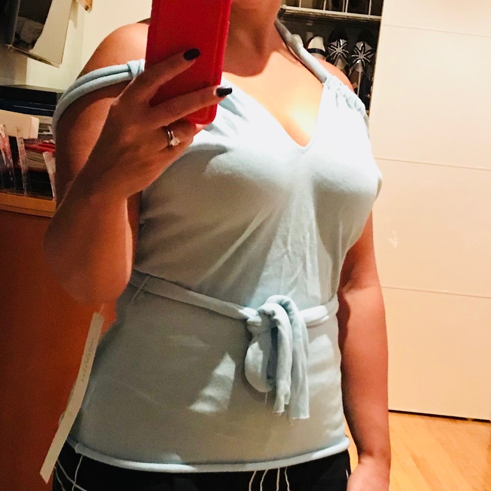 NWT! Authentic Valentino pale mint summer top!